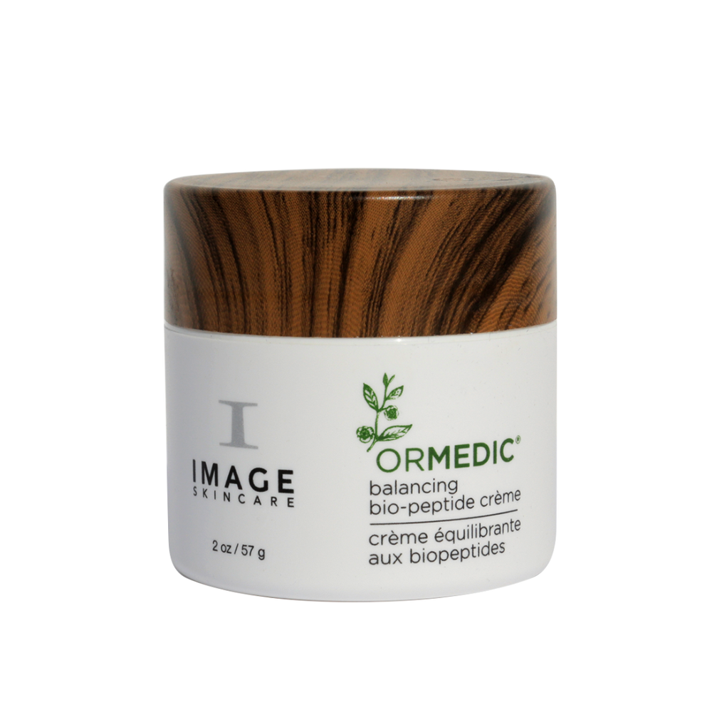 Image Skincare Ormedic Balancing Bio-Peptide Creme is an organic creme that blends bio-peptides with anti-aging nutrients and vitamins that condition your skin and make it look younger. Including mango shea butter, apricot extract, cucumber and Japanese green tea.